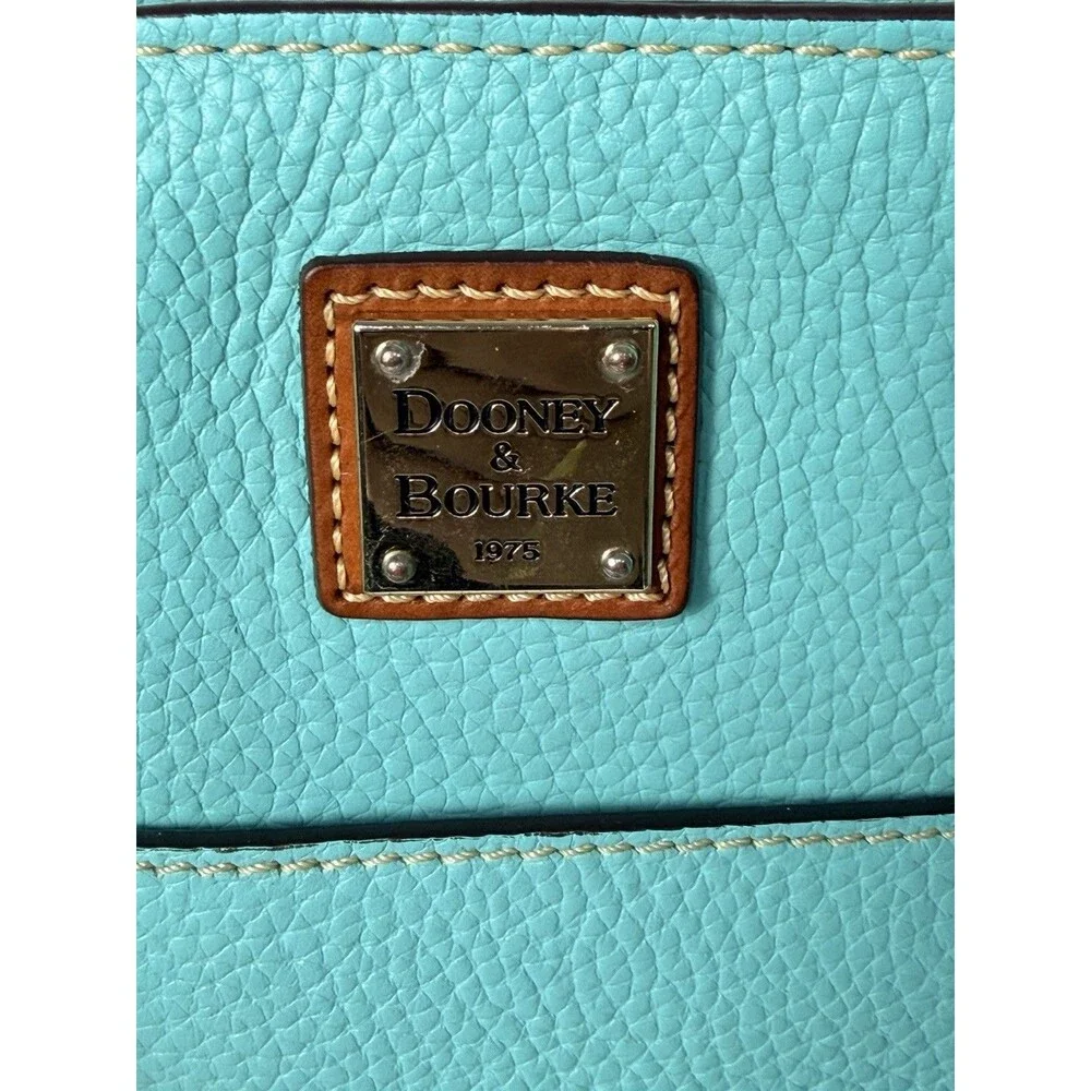 Dooney & Bourke Lexington Shopper Pebble Grain Leather Tote Bag Spearmint Green - Picture 3 of 14